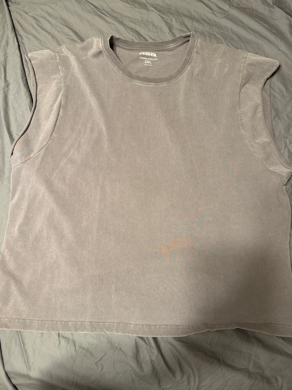RSQ Men's Sleeveless Tank Top in Washed Gray
